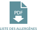 LISTE DES ALLERGÈNES PDF