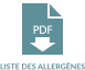 LISTE DES ALLERGÈNES PDF