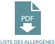 LISTE DES ALLERGÈNES PDF