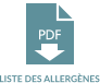 LISTE DES ALLERGÈNES PDF
