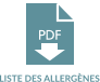LISTE DES ALLERGÈNES PDF