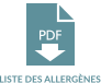 LISTE DES ALLERGÈNES PDF