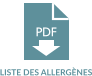 LISTE DES ALLERGÈNES PDF