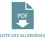 LISTE DES ALLERGÈNES PDF