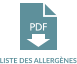 LISTE DES ALLERGÈNES PDF