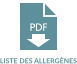 LISTE DES ALLERGÈNES PDF